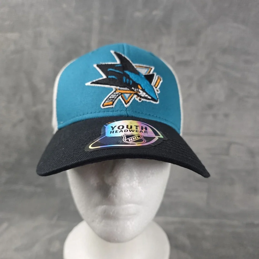 NHL San Jose Sharks youth trucker hat Strap Back New